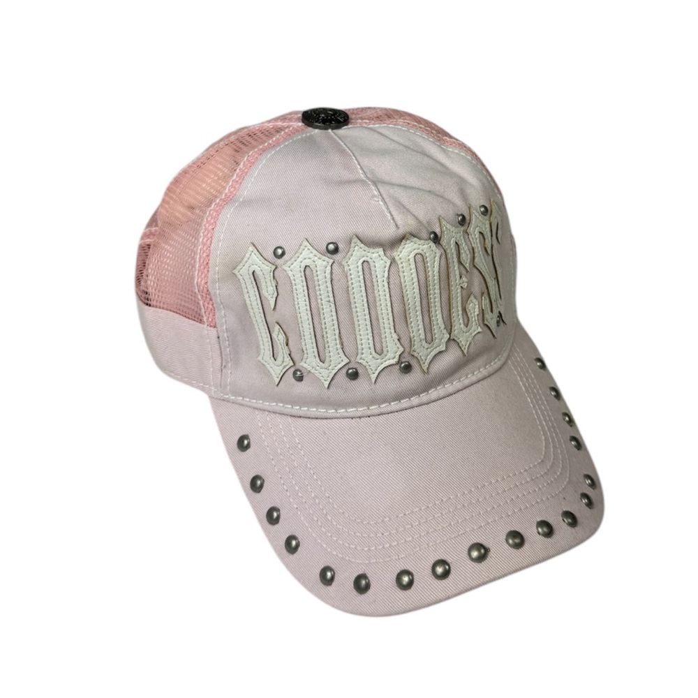 Y2k Pink Studded GoddessHat.